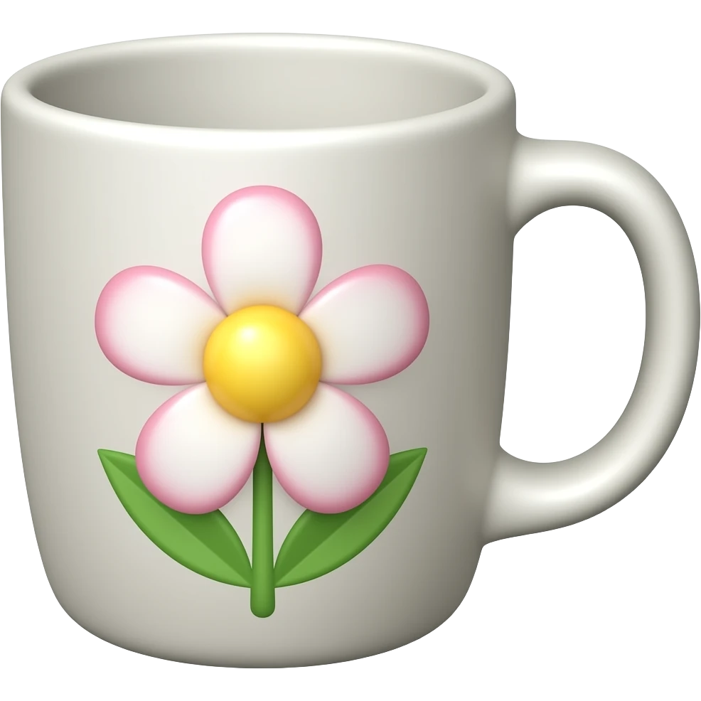Flower cup emoji