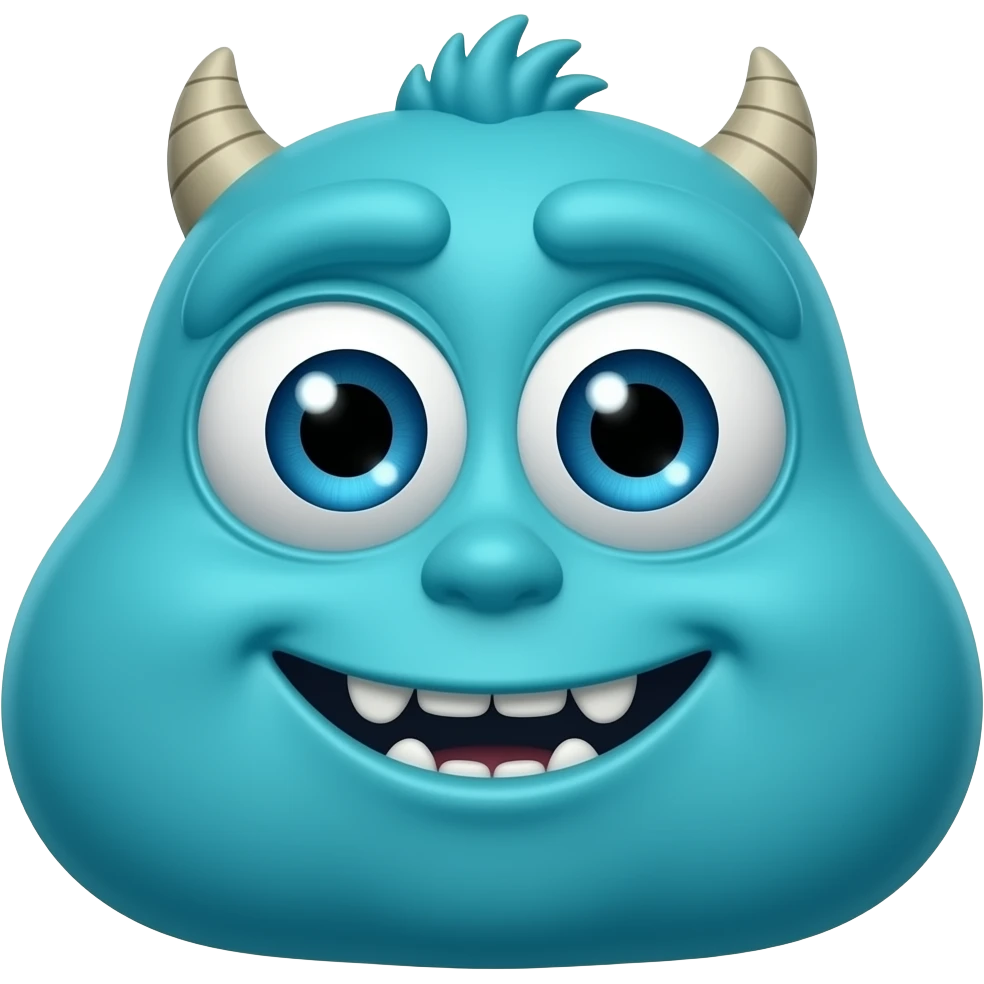 Monsters vs aliens movie cartoon blue blob b.o.b emoji