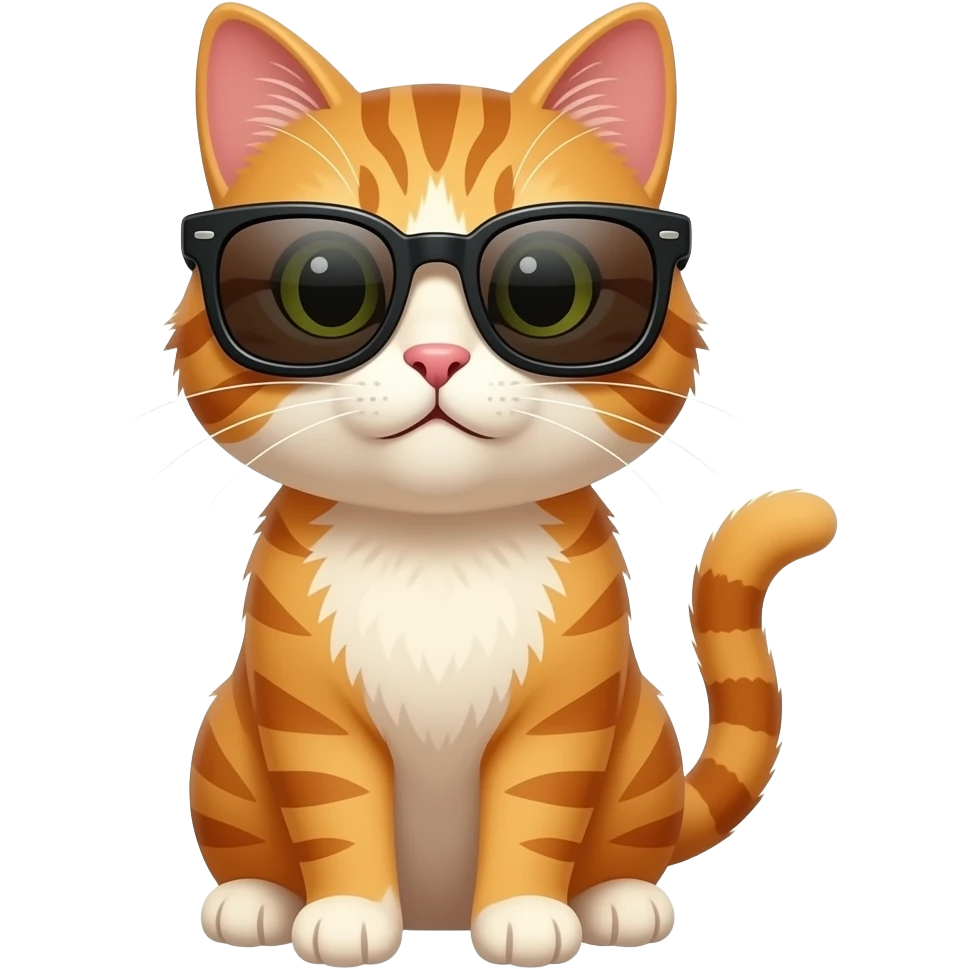 Cat wearing sunglasses emoji