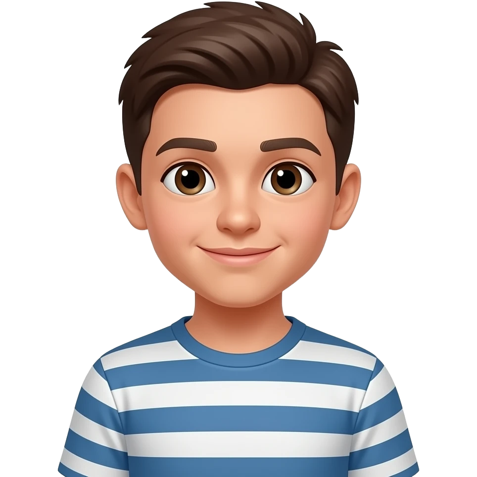 kid with stripe emoji