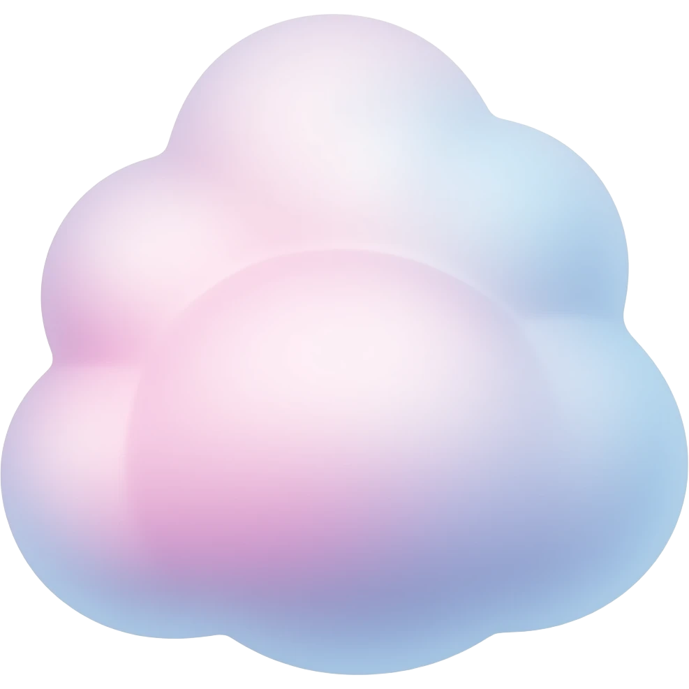 cotton candy pink & blue :3 emoji