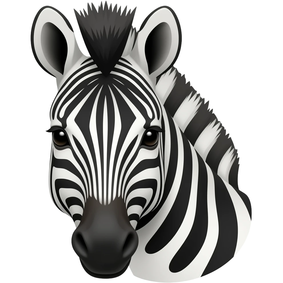 Zebra face emoji