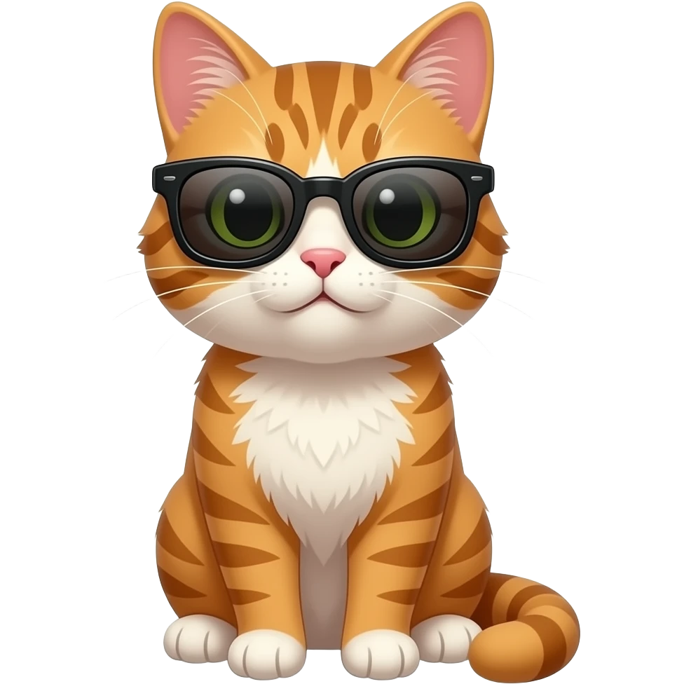 Cat wearing sunglasses emoji