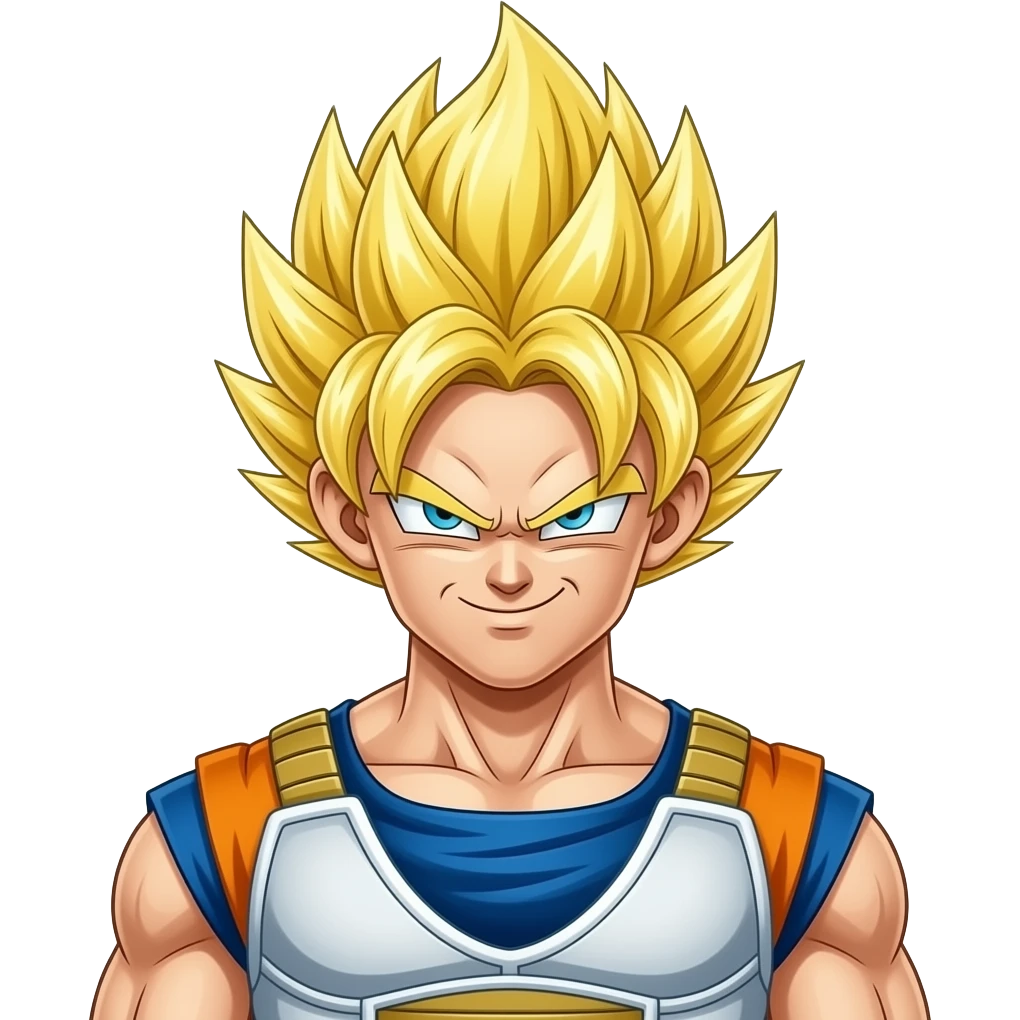 Super sayjin sem camisola corpo todo emoji