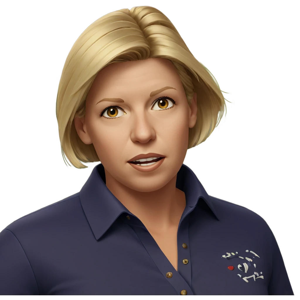 blonde girl with short hair emoji