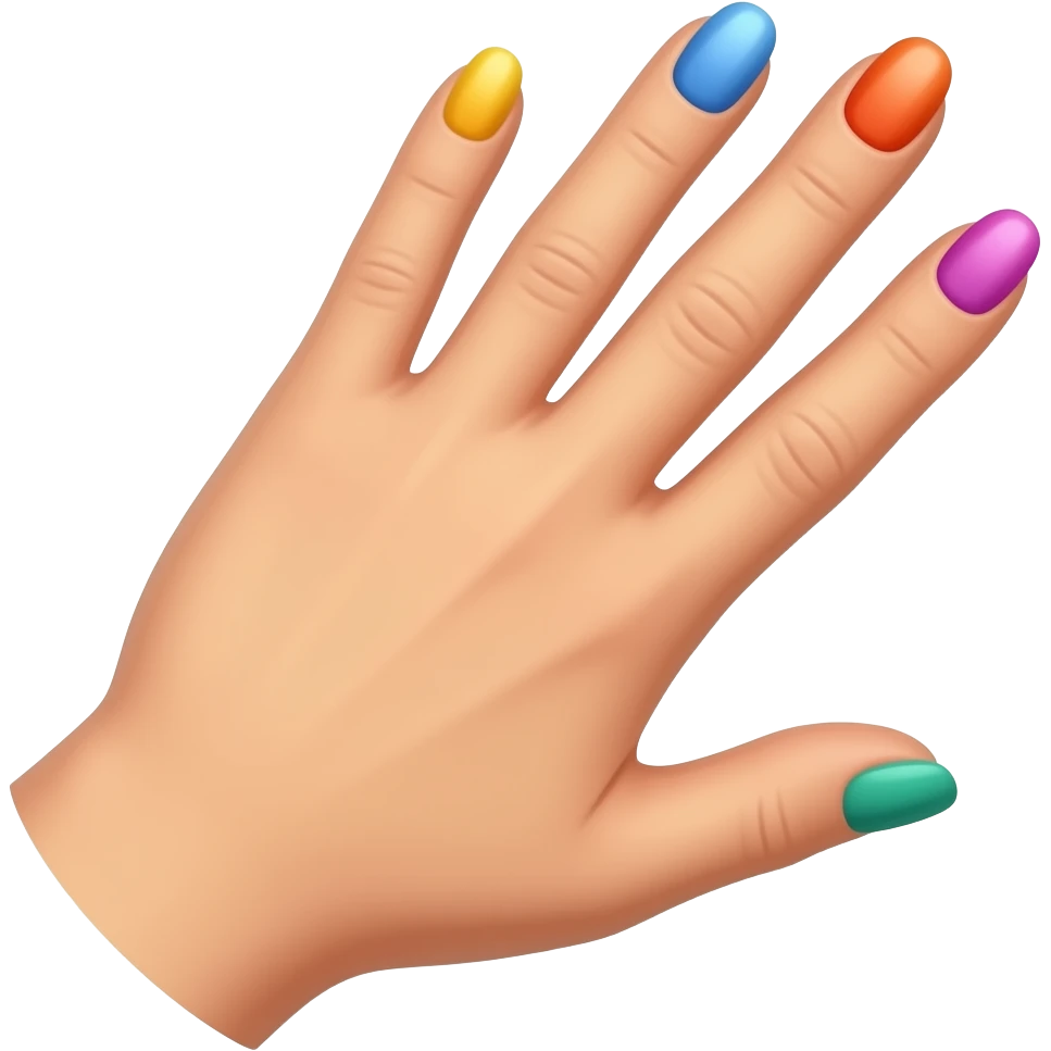 Ojeli tırnaklar emoji emoji