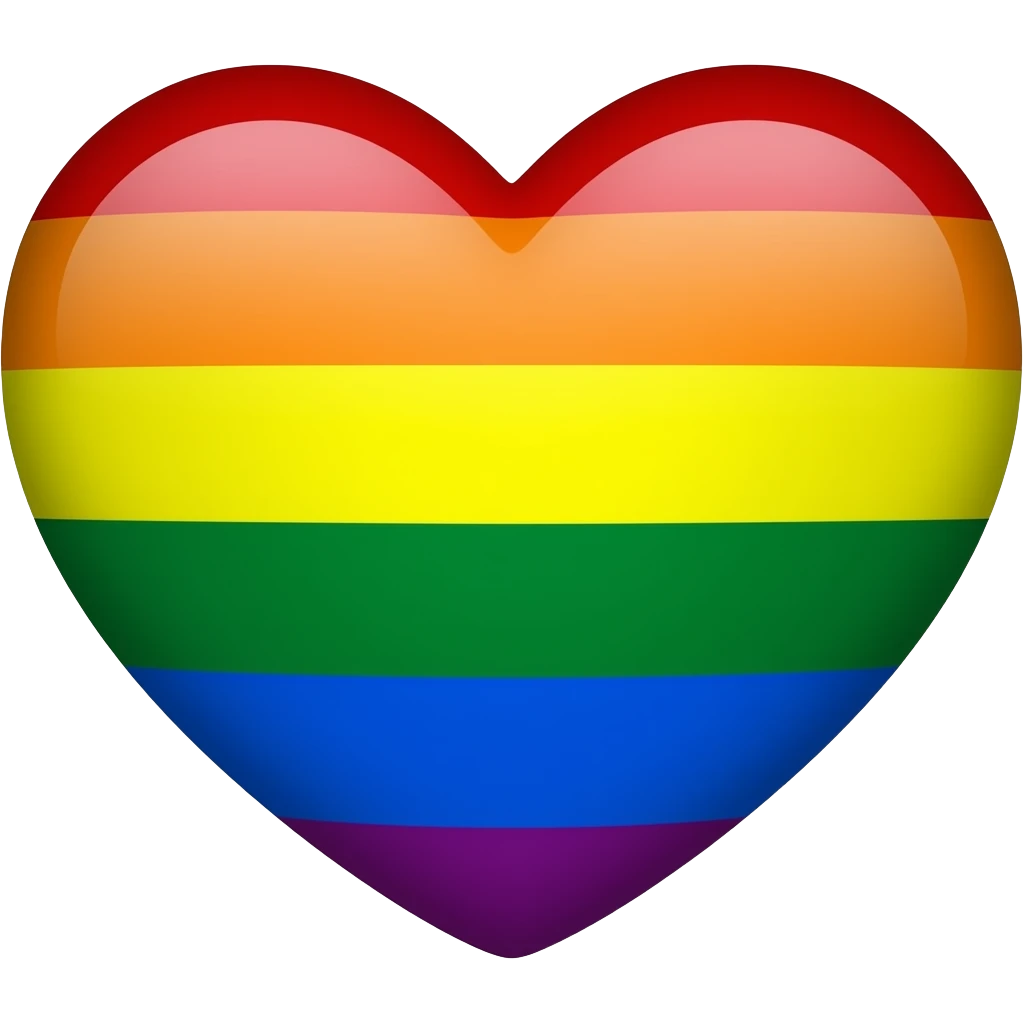 Lesbian flag heart emoji