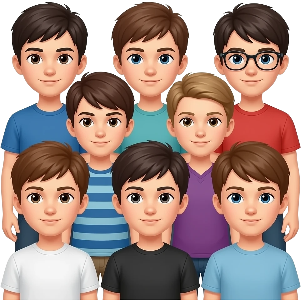 Groupe de garçons emoji