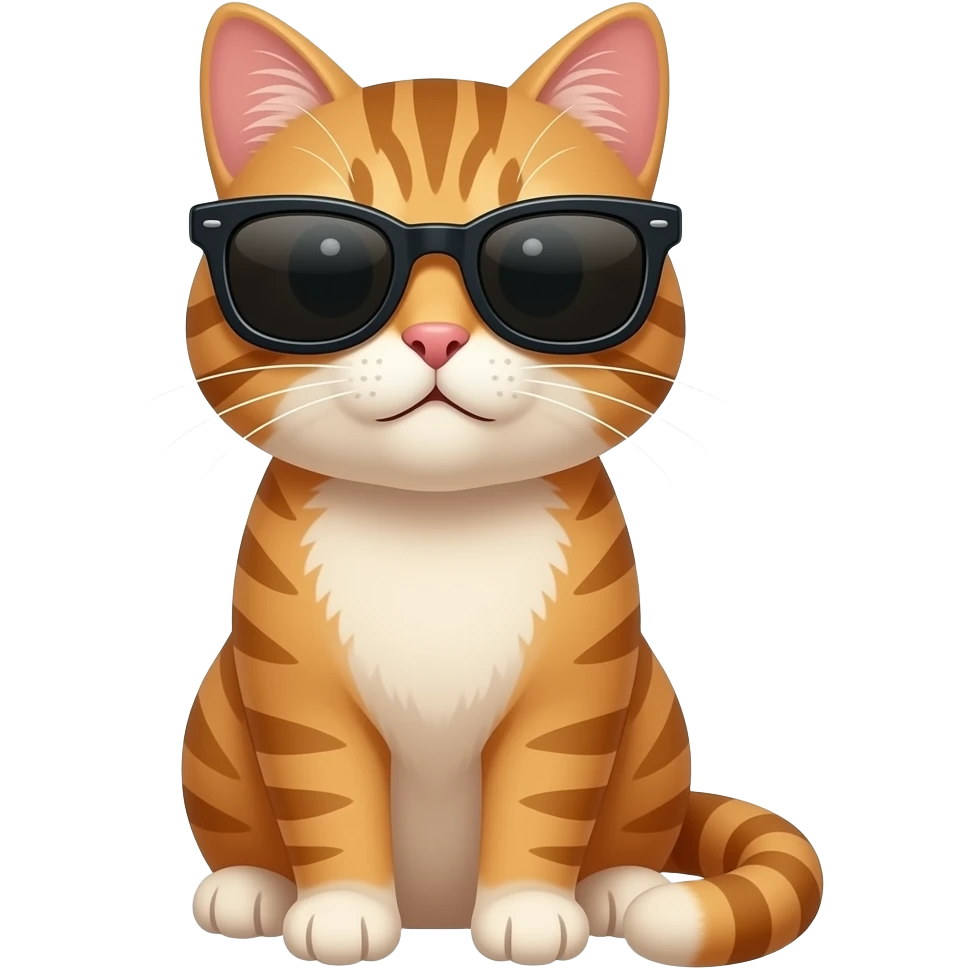 Cat wearing sunglasses emoji