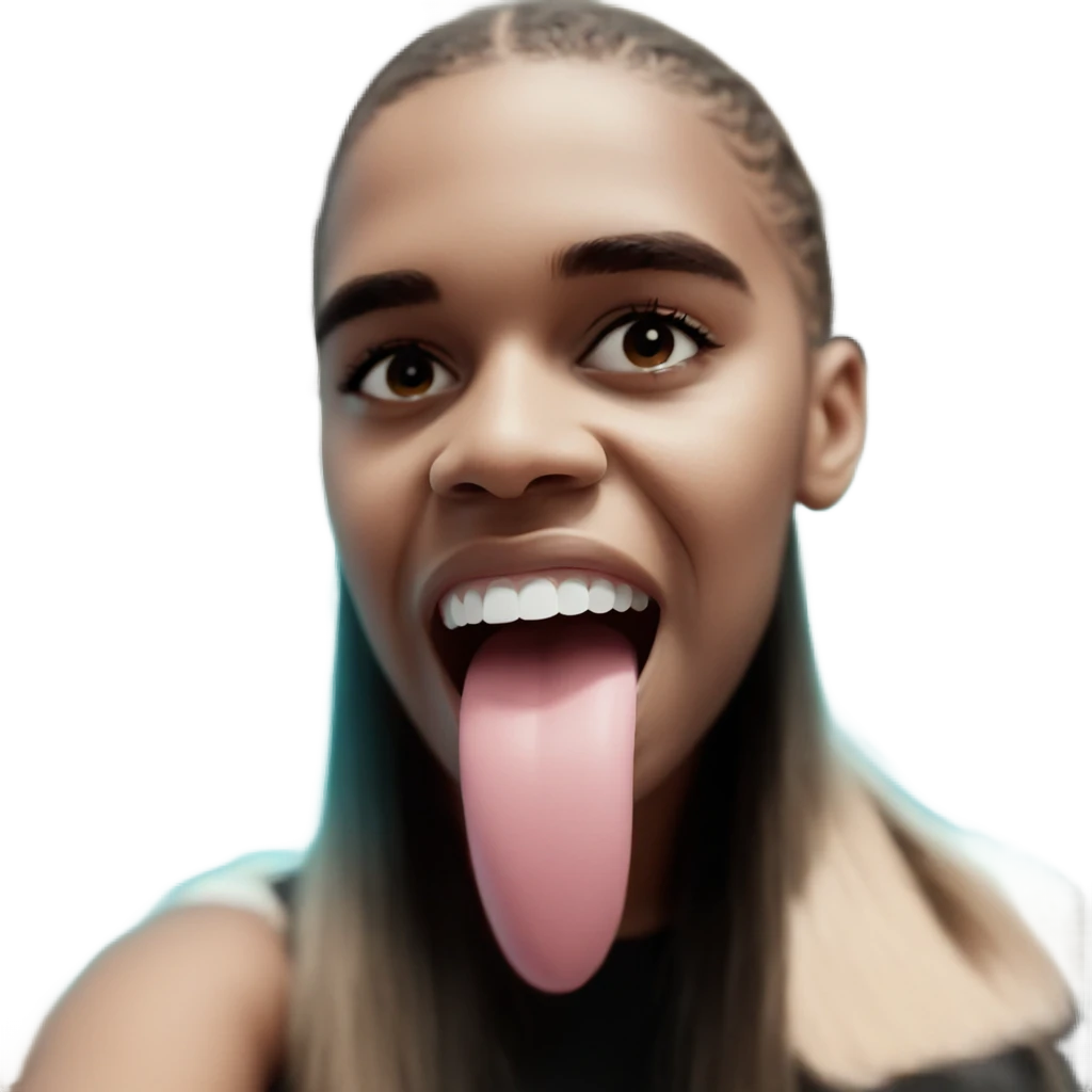 soft focus portrait of girl emoji