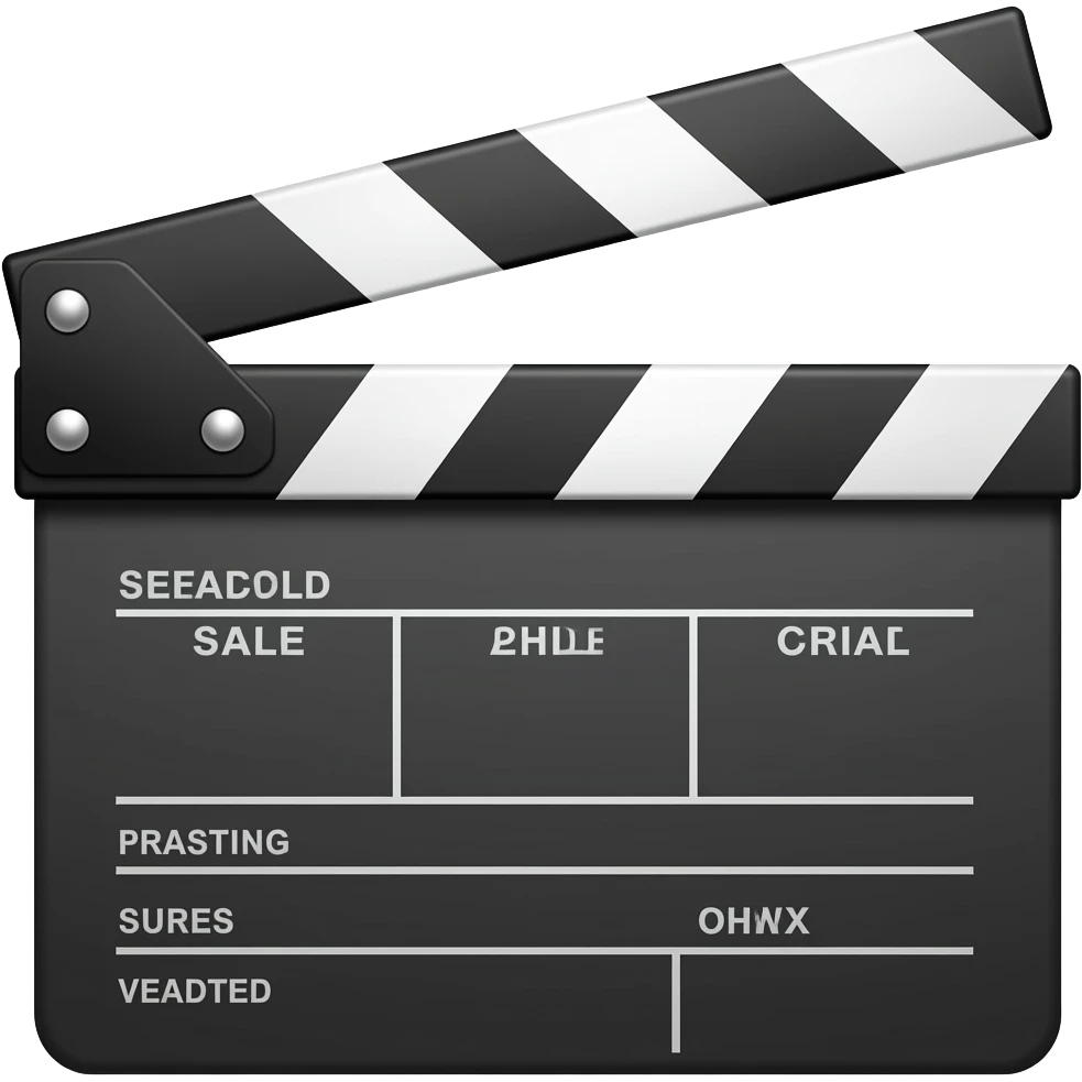 clapperboard emoji