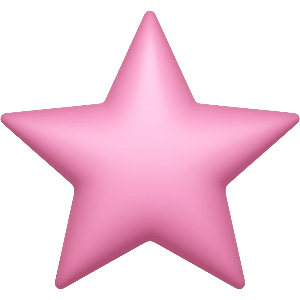 a pink star emoji