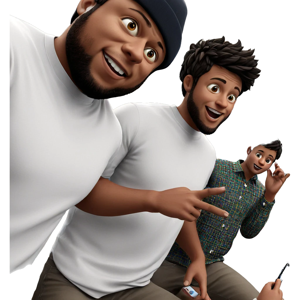 boys having fun indoors emoji