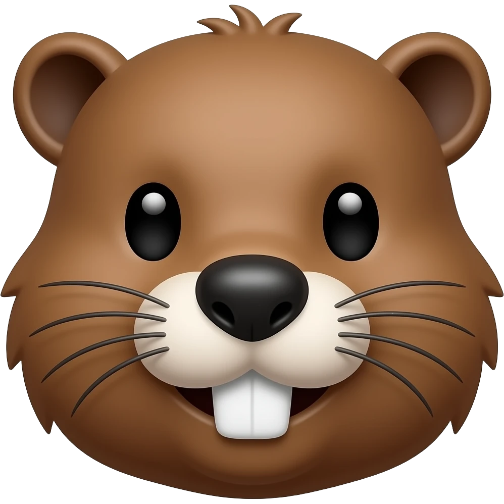 Beaver face emoji