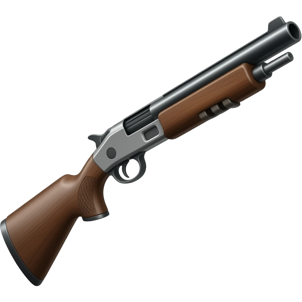 Shotgun to the left diagonal emoji