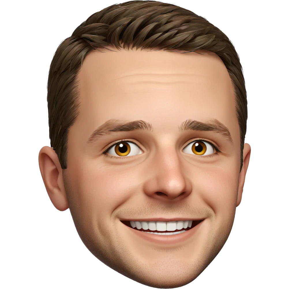 smiling boy on white background emoji