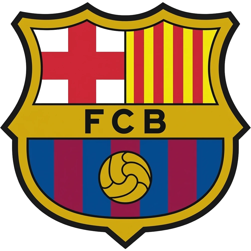 Football club barcelona with white background emoji
