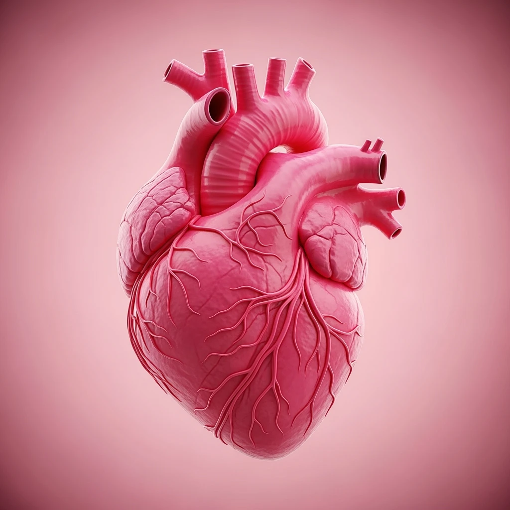 pink heart, ultra detailed emoji