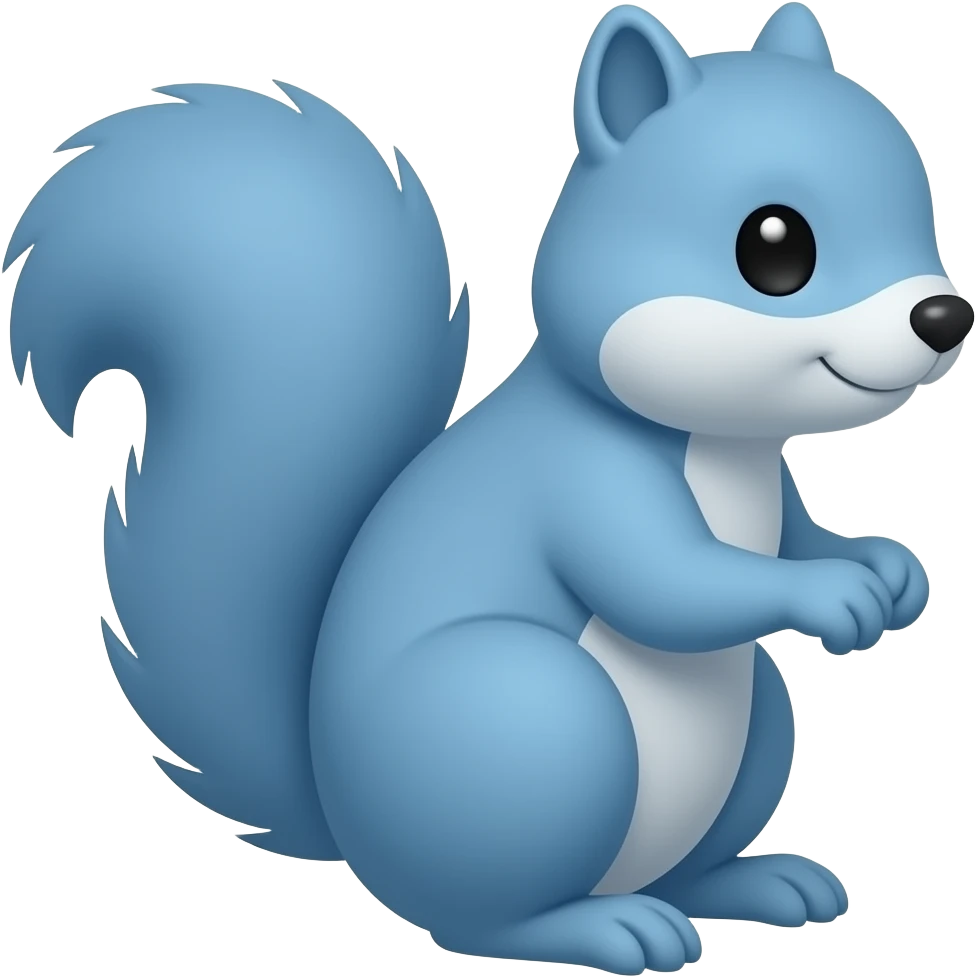 Blue Squirrel emoji