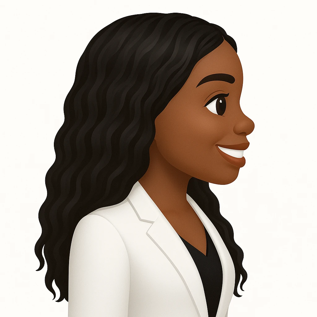 turn the second man in emoji style of the 1st image, match the facial features and match dressing style of the 2nd image, she is wearing white suit side pose emoji