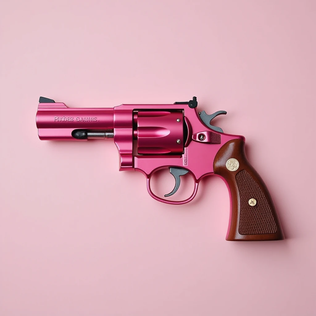 Pink heart pistol, remove background emoji