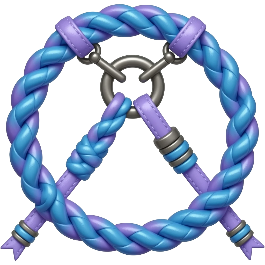 Blue and Purple Ropes for bondage emoji
