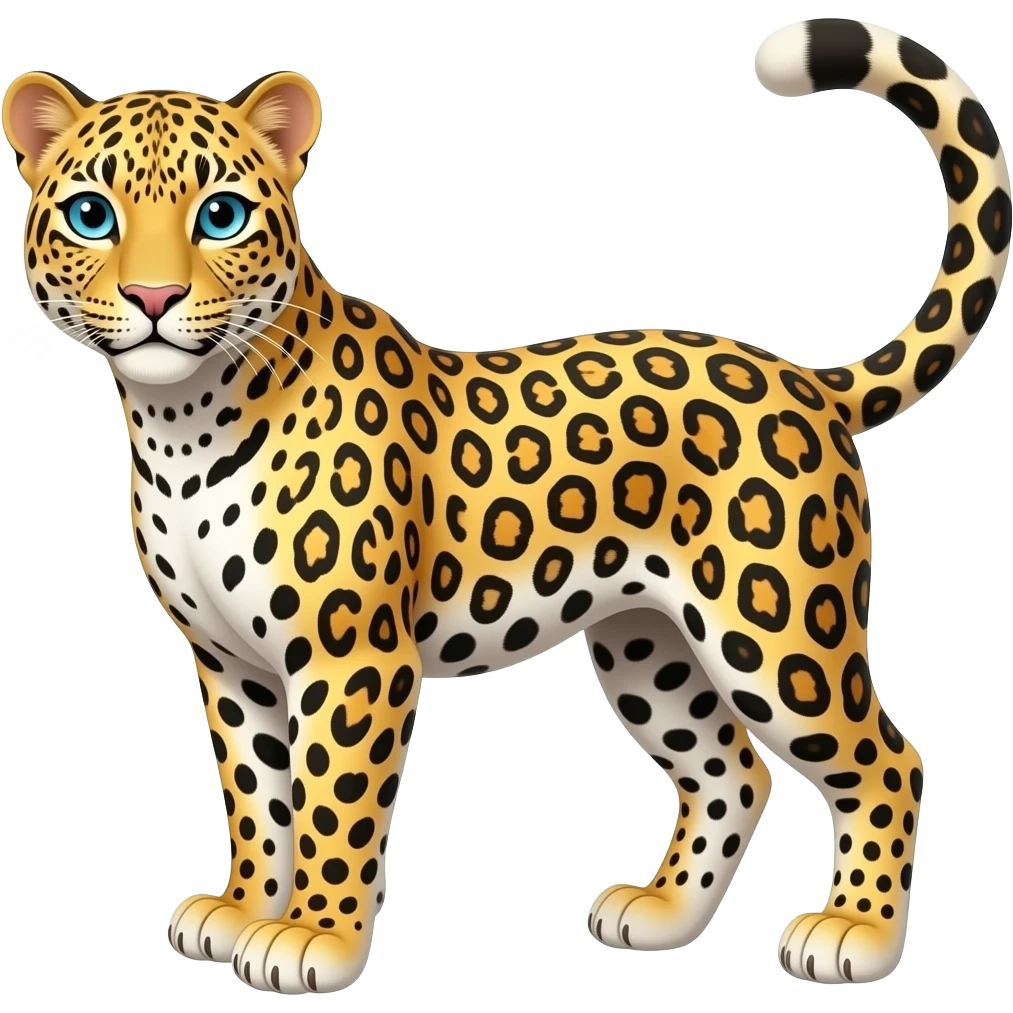 Léopard pailletté emoji