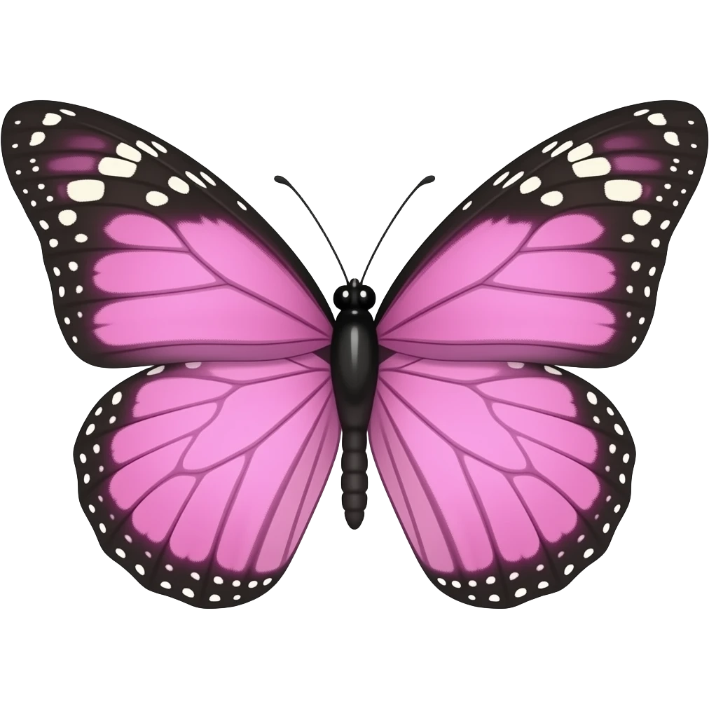 Mariposa rosa emoji