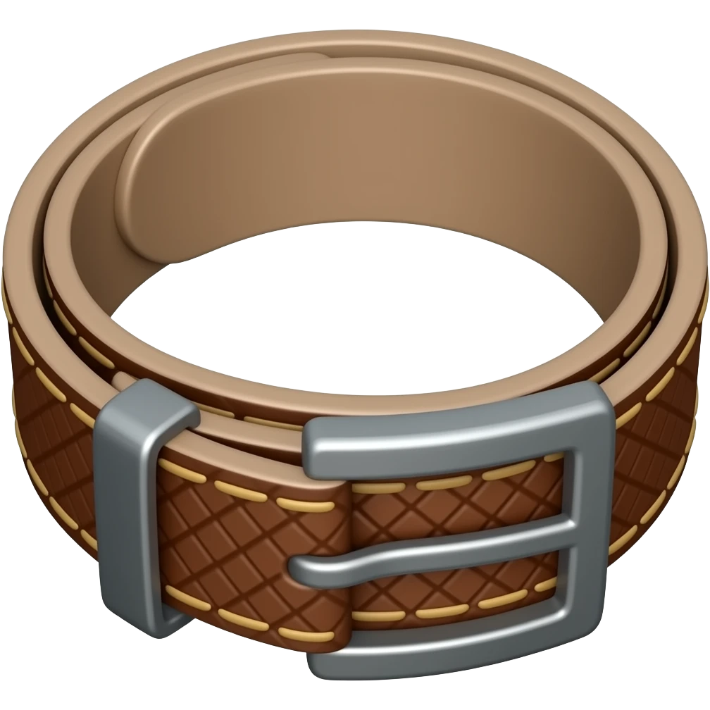 Laid out belt emoji
