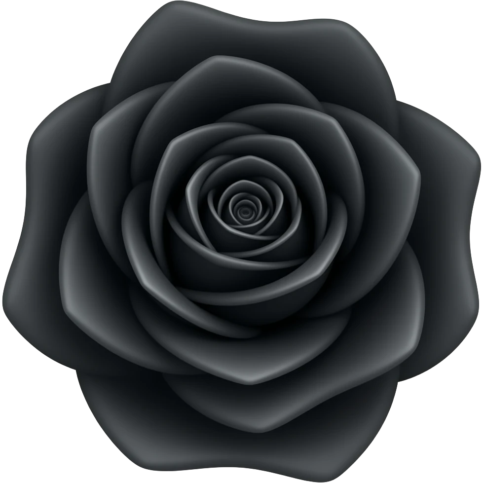 Black roses emoji
