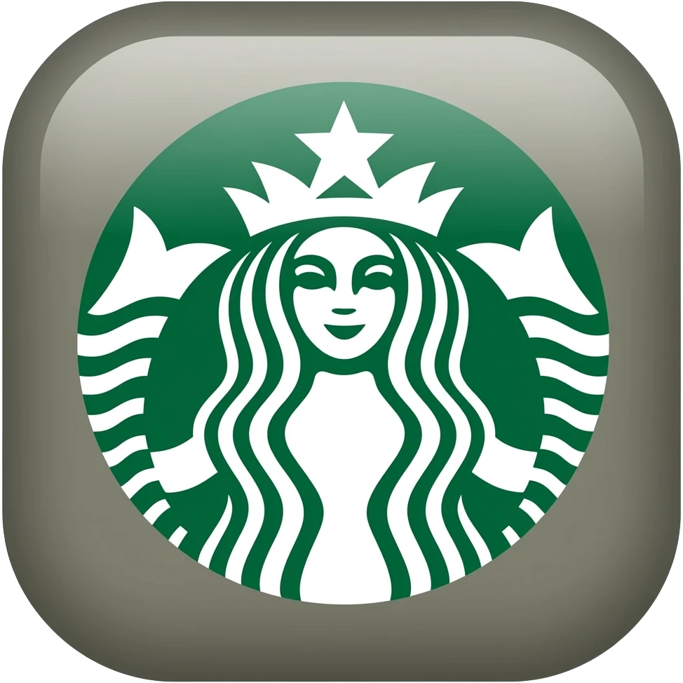 celular con la app de starbucks emoji