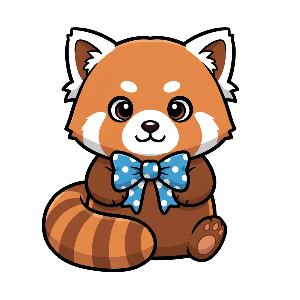 Open


Open


Open


Open
a red panda with blue bow tie, front view,  Frontal Top-Down Soft Light, white background, portrait, casual cartoon stylized game mobile emoji