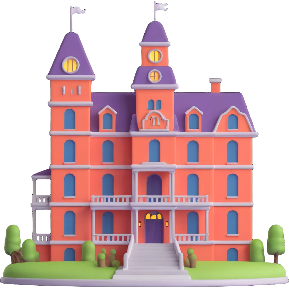 black haunted hotel emoji