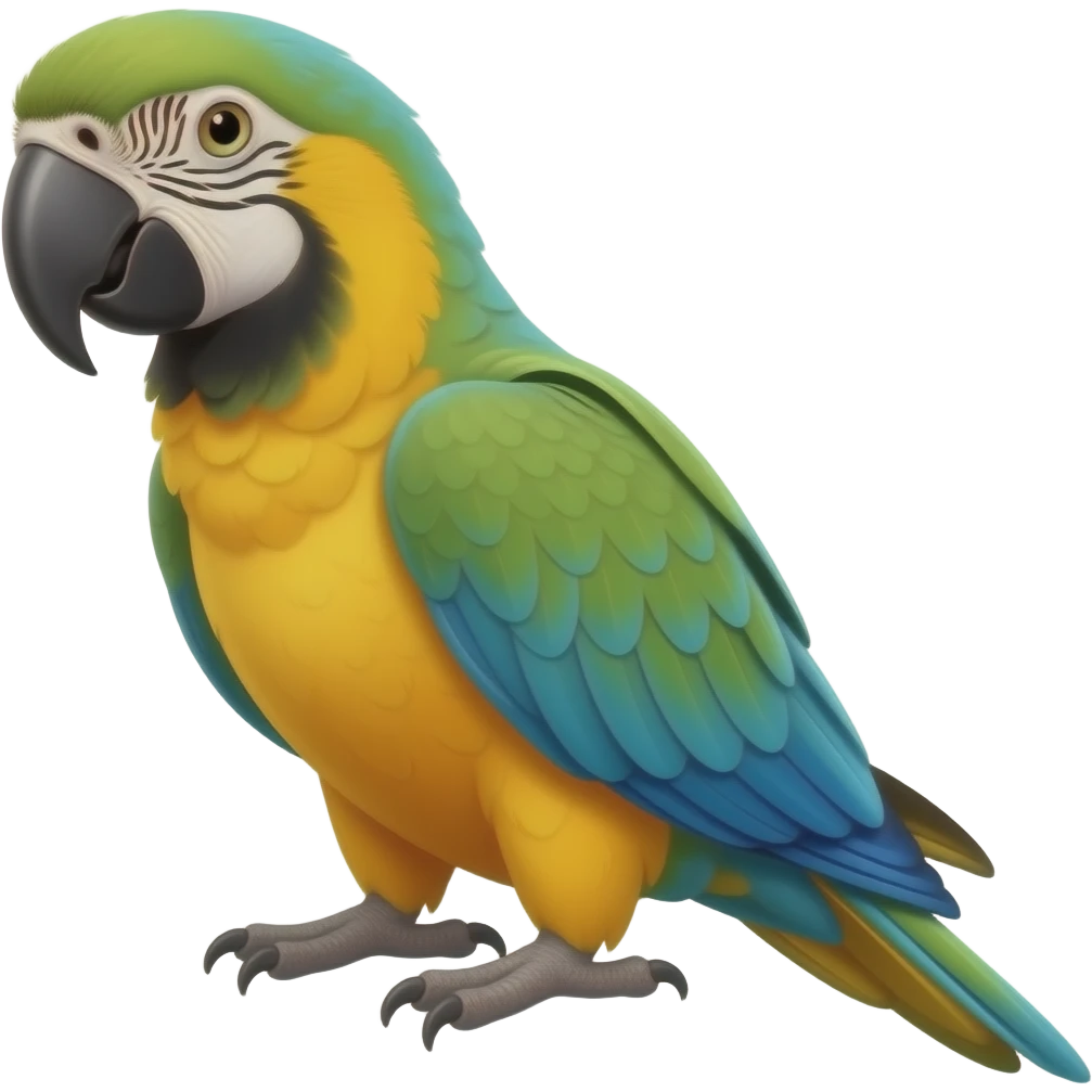 Green winged macaw emoji