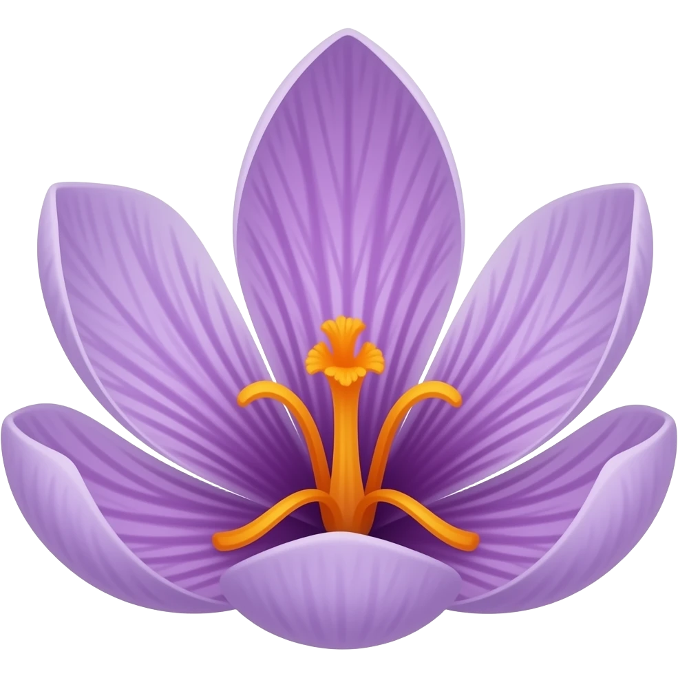 Kashmiri saffron small beautiful flower emoji