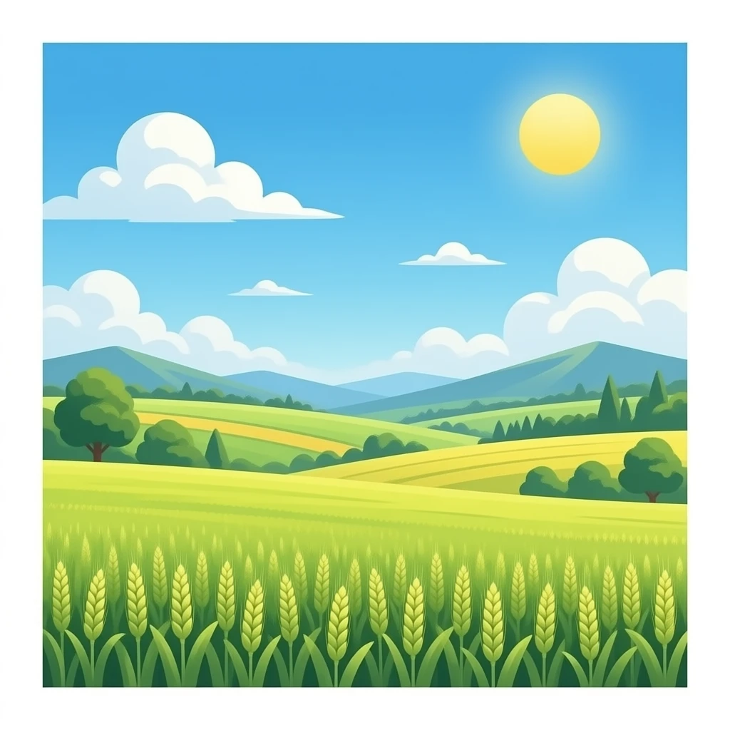 fondo de un campo realista que sea como de verdad emoji