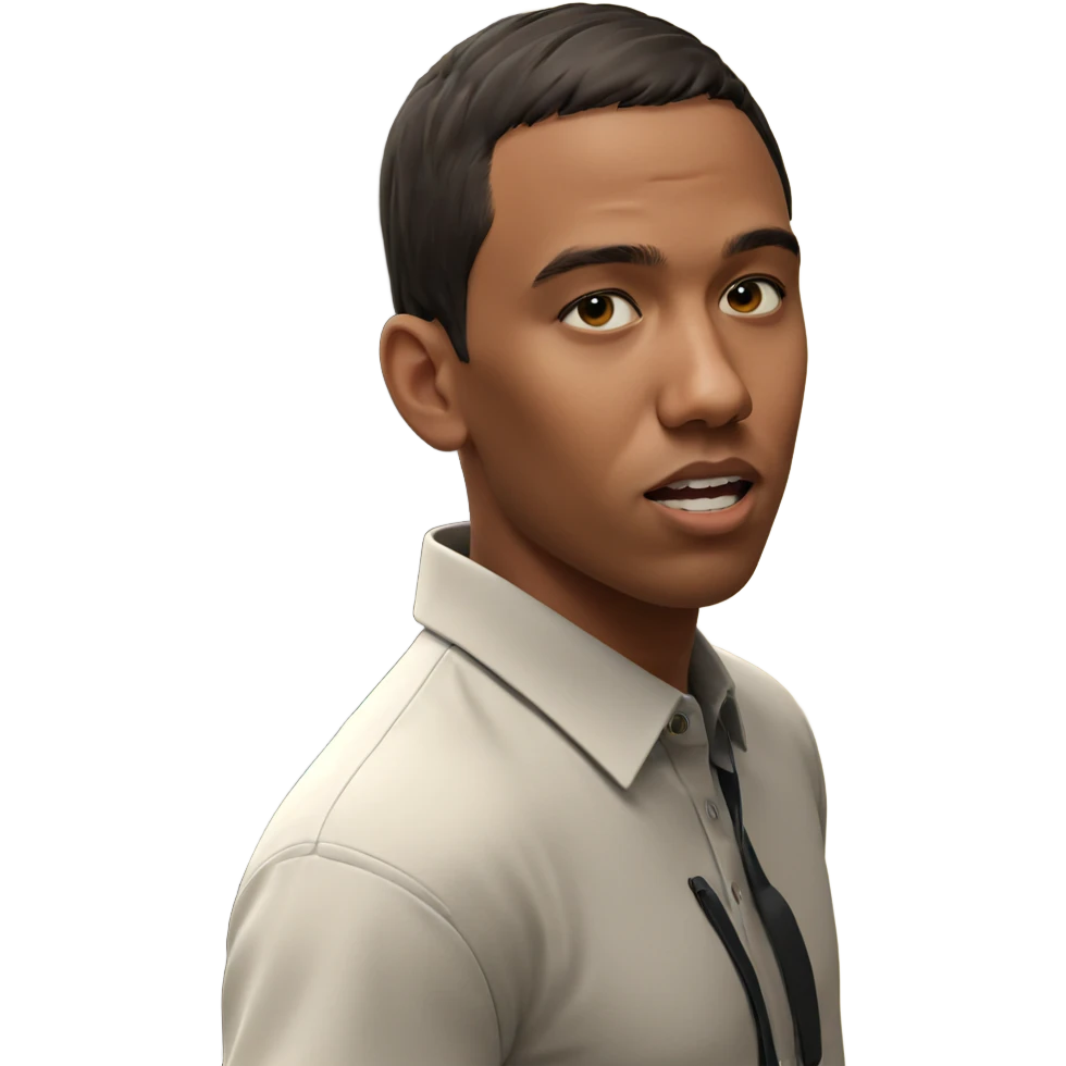 indoor meme with boy in shirt emoji