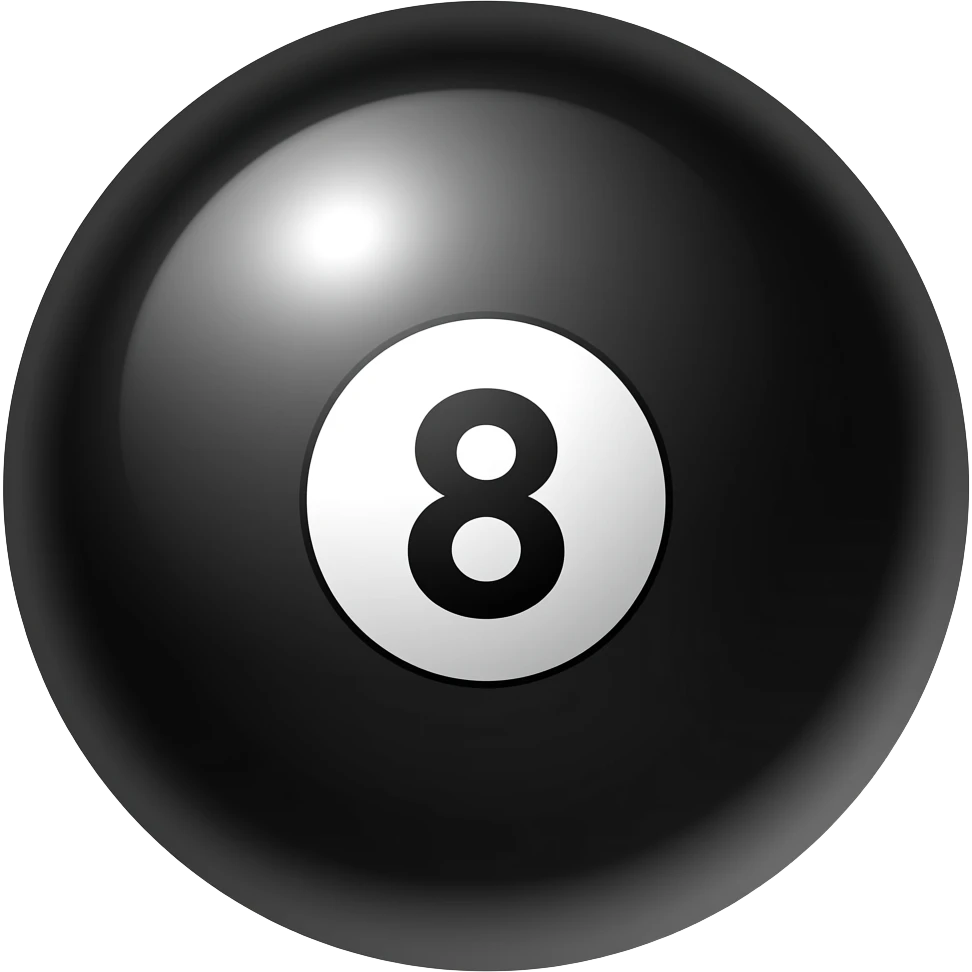 Black 8 Ball emoji