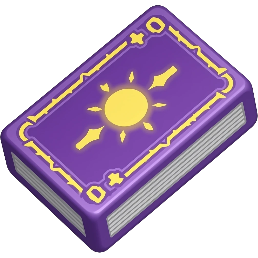 purple Tarot card deck emoji