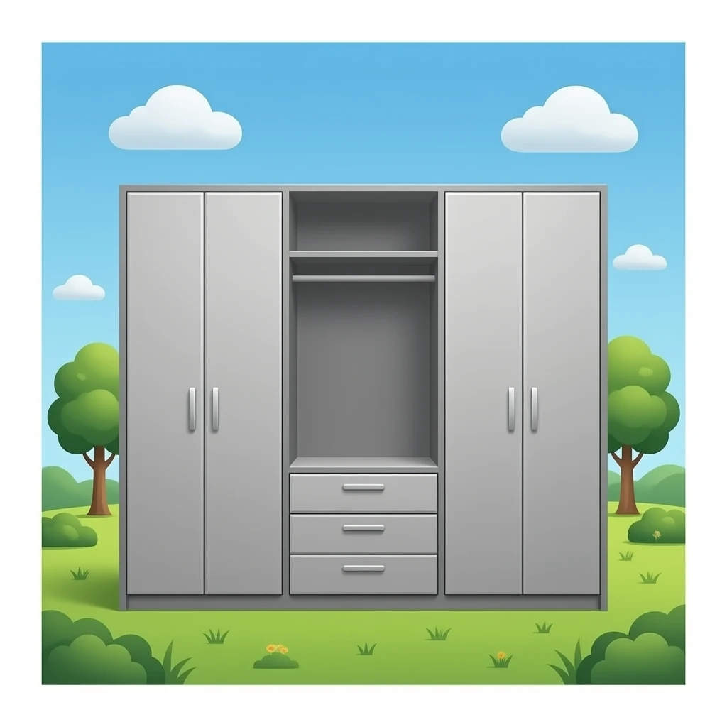 modern closet grey emoji