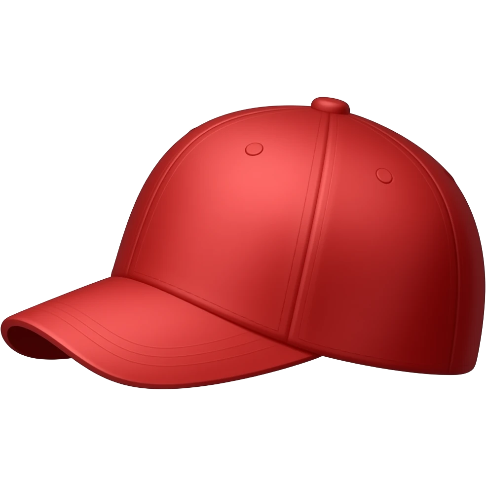 vibrant red cap side view emoji