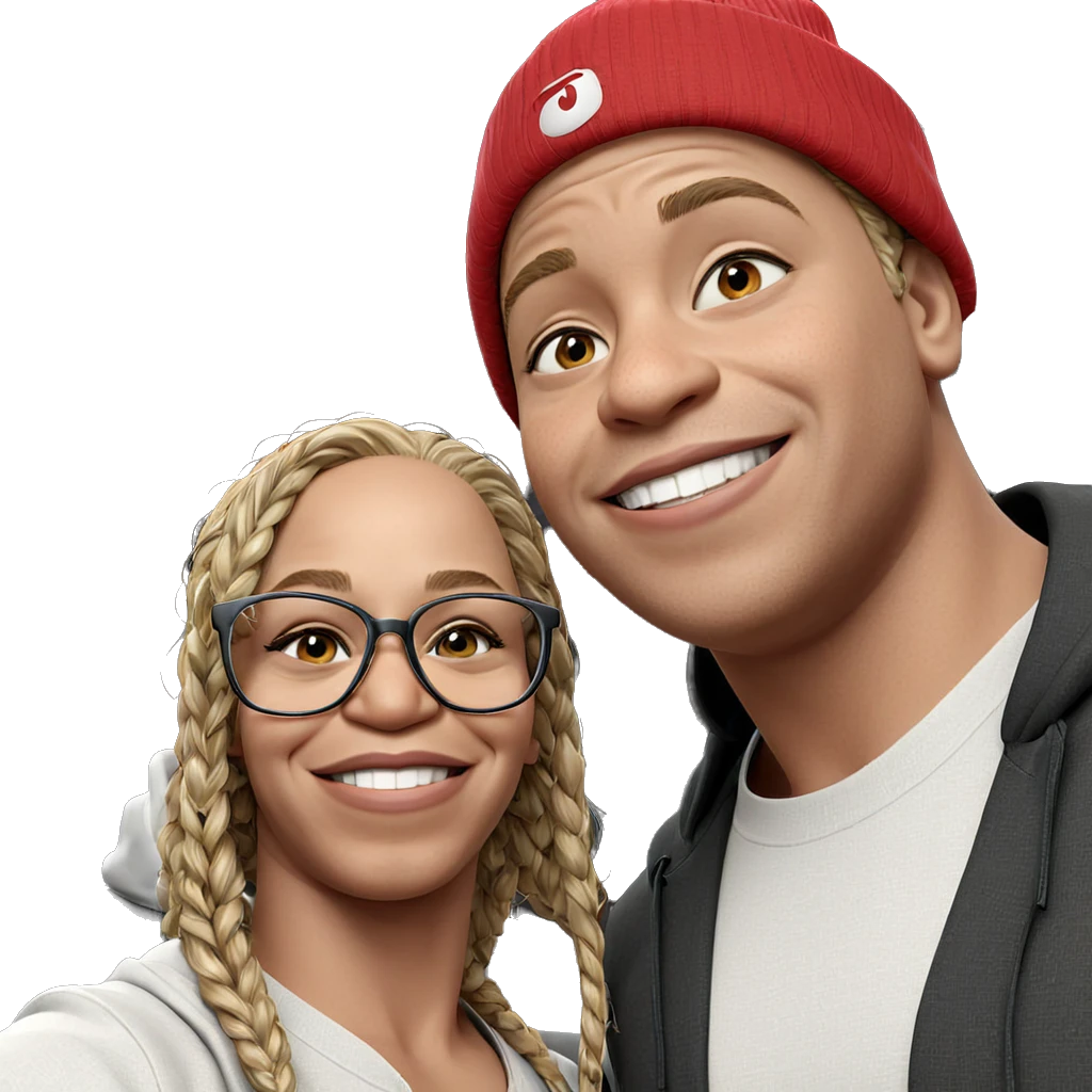 smiling boys in casual attire emoji