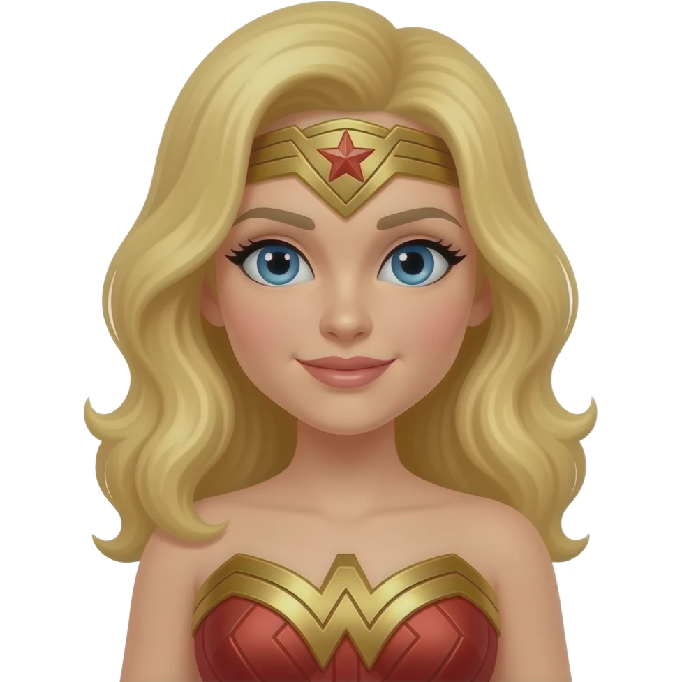 blonde wonder woman emoji