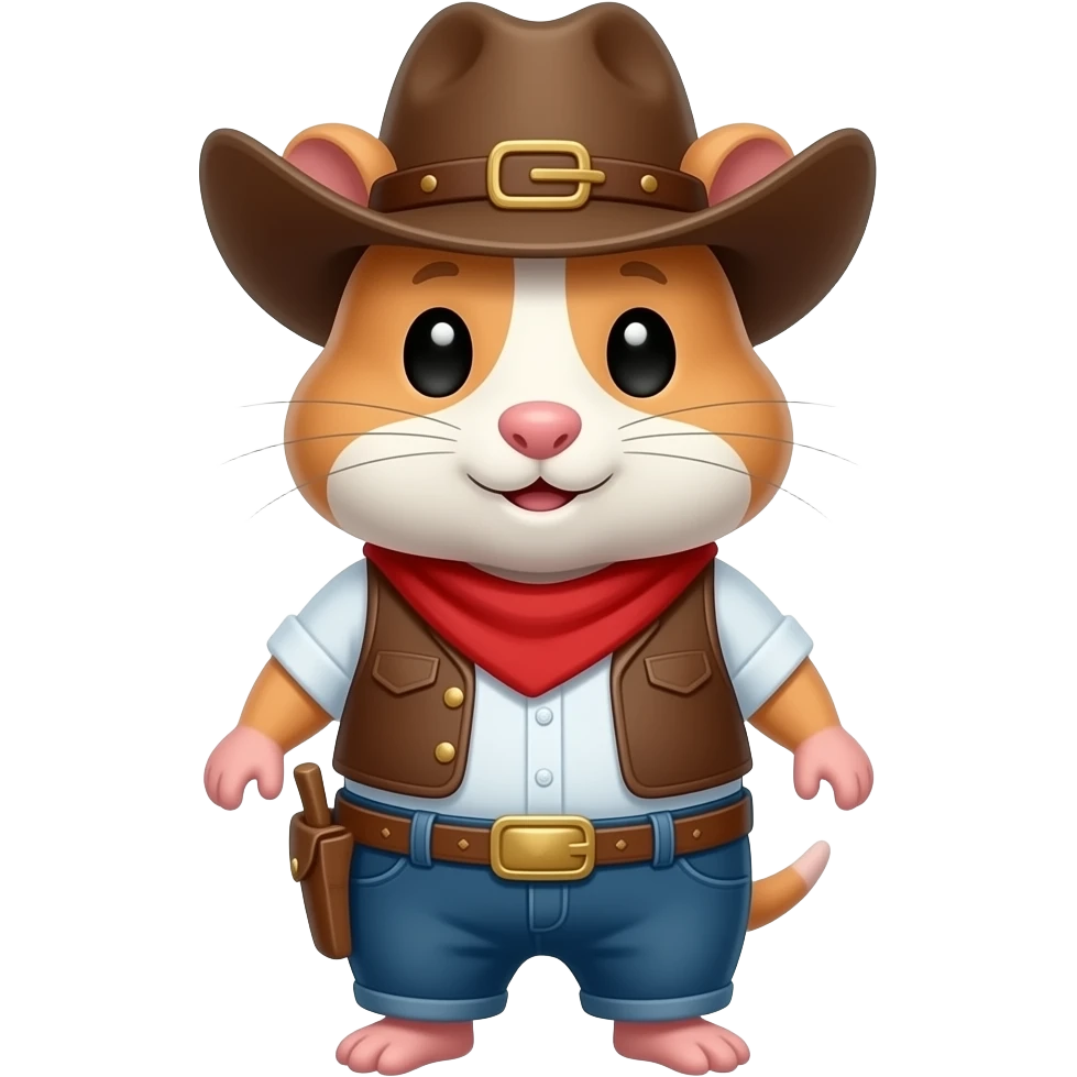 Hamster cowboy emoji
