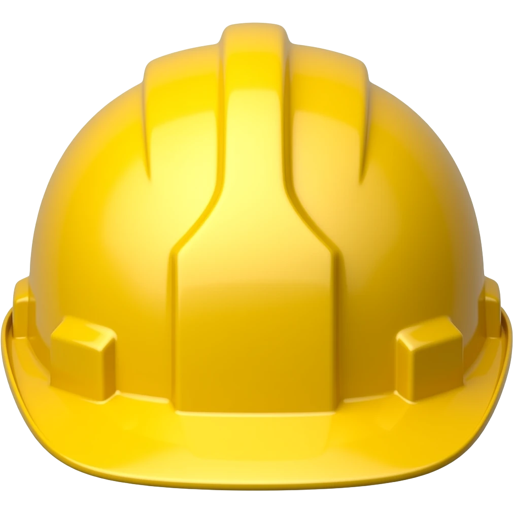 yellow worker helmet emoji, cartoon style emoji