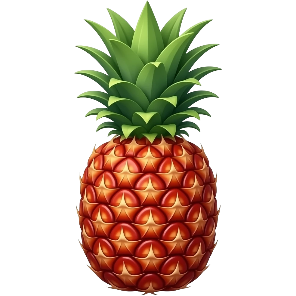 red pineapple emoji