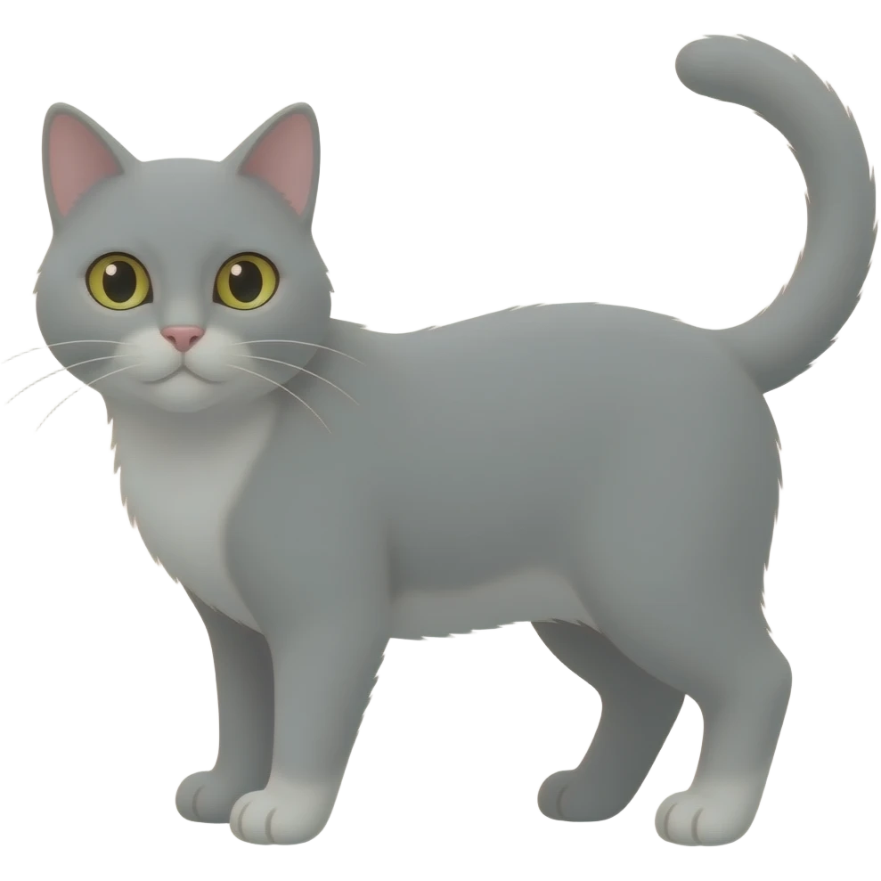 Grey Cat emoji