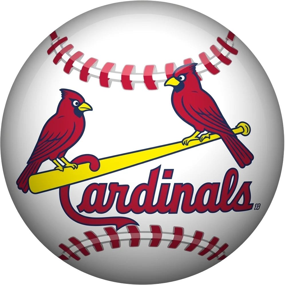 St. Louis cardinals baseball logo emoji