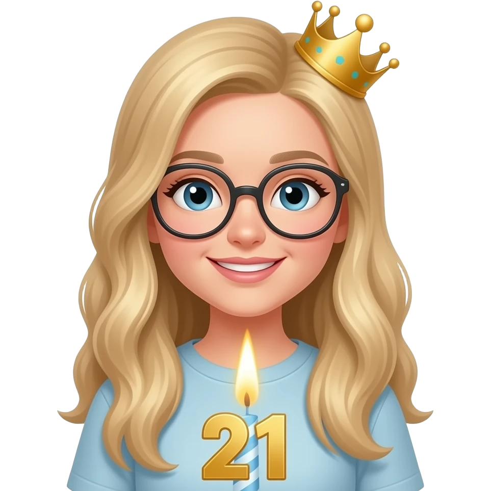 Anna's 21st  birthday emoji