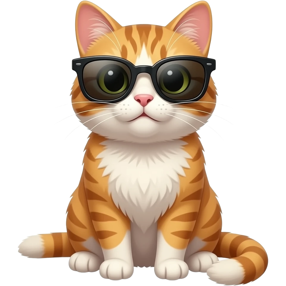 Cat wearing sunglasses emoji